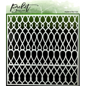 Picket Fence Studios Knots Scales Stencil (SC-172)